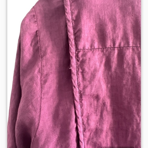 Cynthia Ashby Ruffle Cotton Long Sleeve Top - Picture 8 of 11